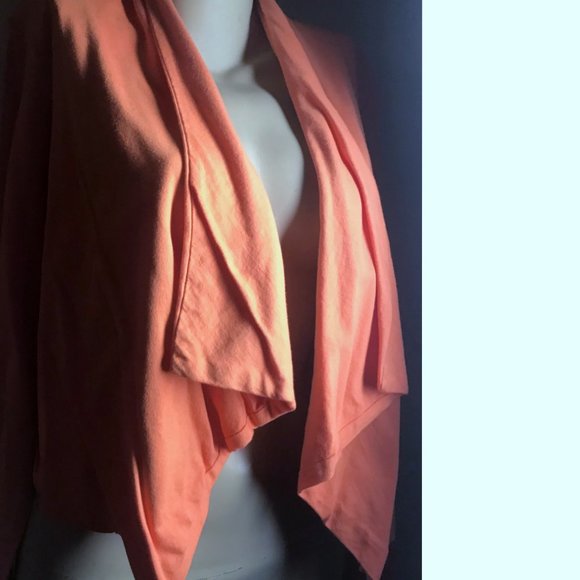 G By Giuliana Orange Cotton Summer Blazer Size 1X - Picture 7 of 9